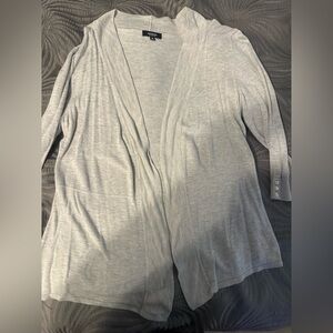 Gray Knit Cardigan
